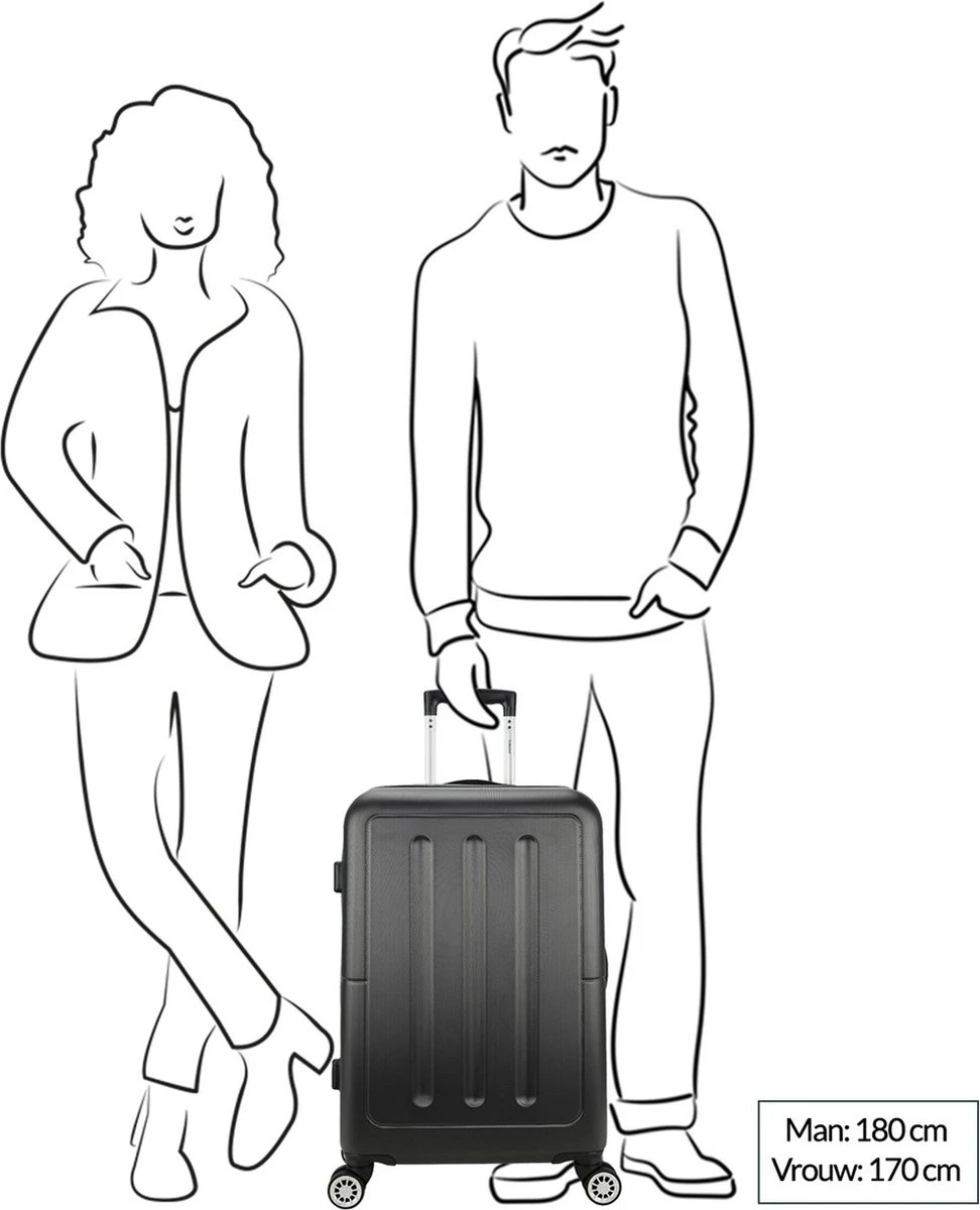 Decent Neon-Fix 2.0 Medium Koffer 66 Cm - 65 Liter - Blauw - Afbeelding 9